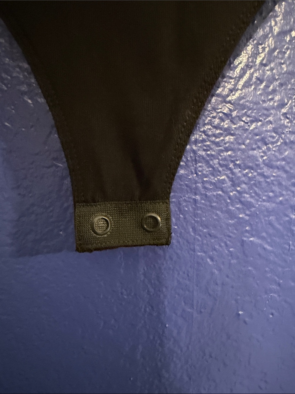 Long Sleeve V-Neck Black Bodysuit - Picture 3 of 4